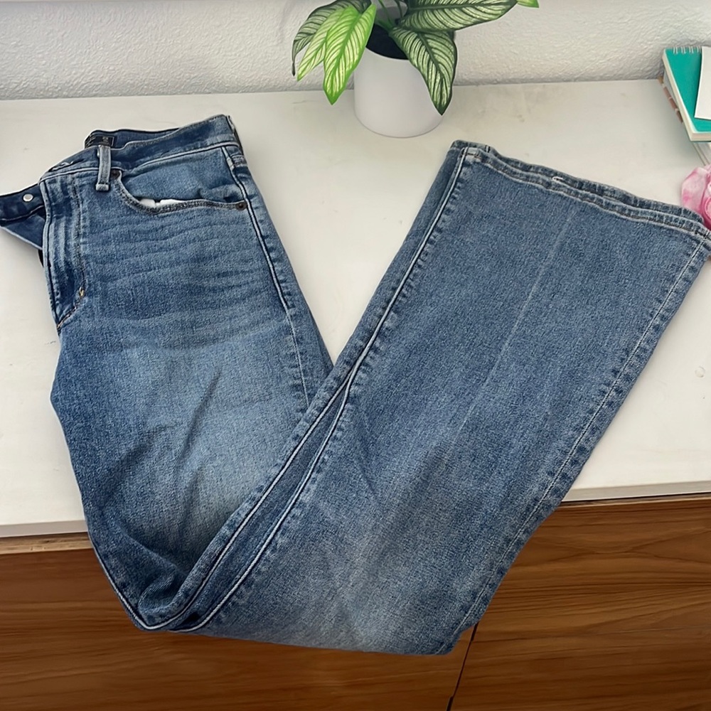 A&F high waisted flare jeans